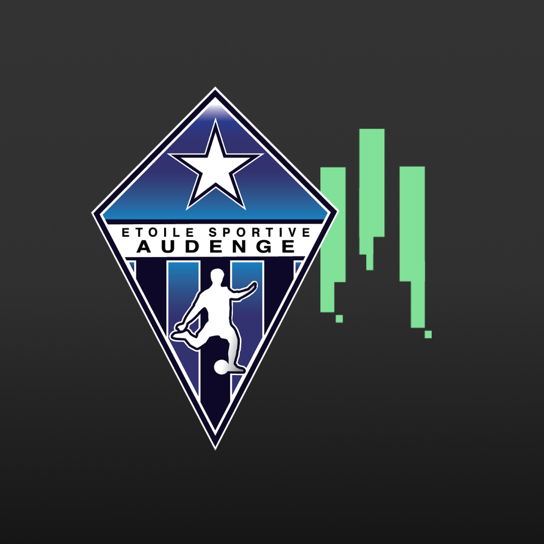 Logo de l'ES Audenge et de la marque d'équipements de football GLI TECH