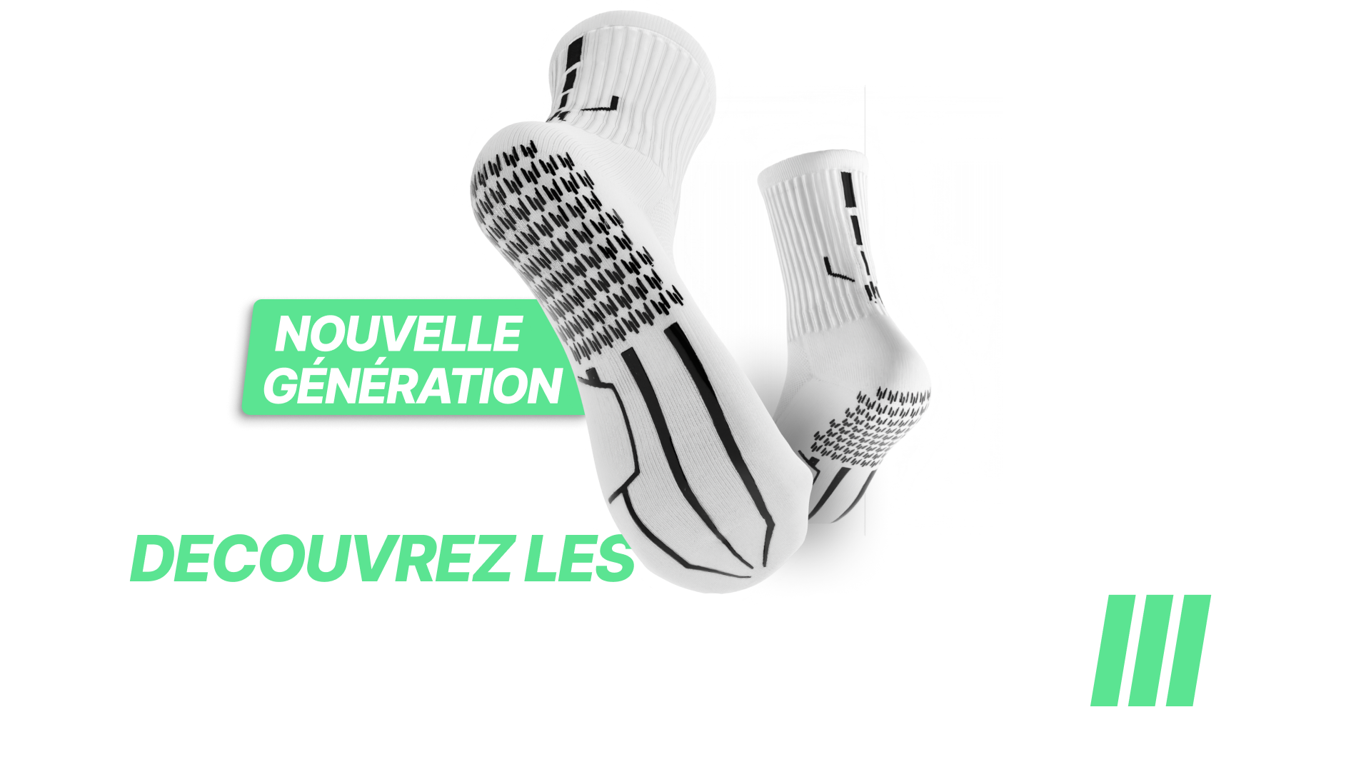 Image de présentation des Tech Socks III, nouvelles chaussettes antidérpaantes de la marque GLI TECH