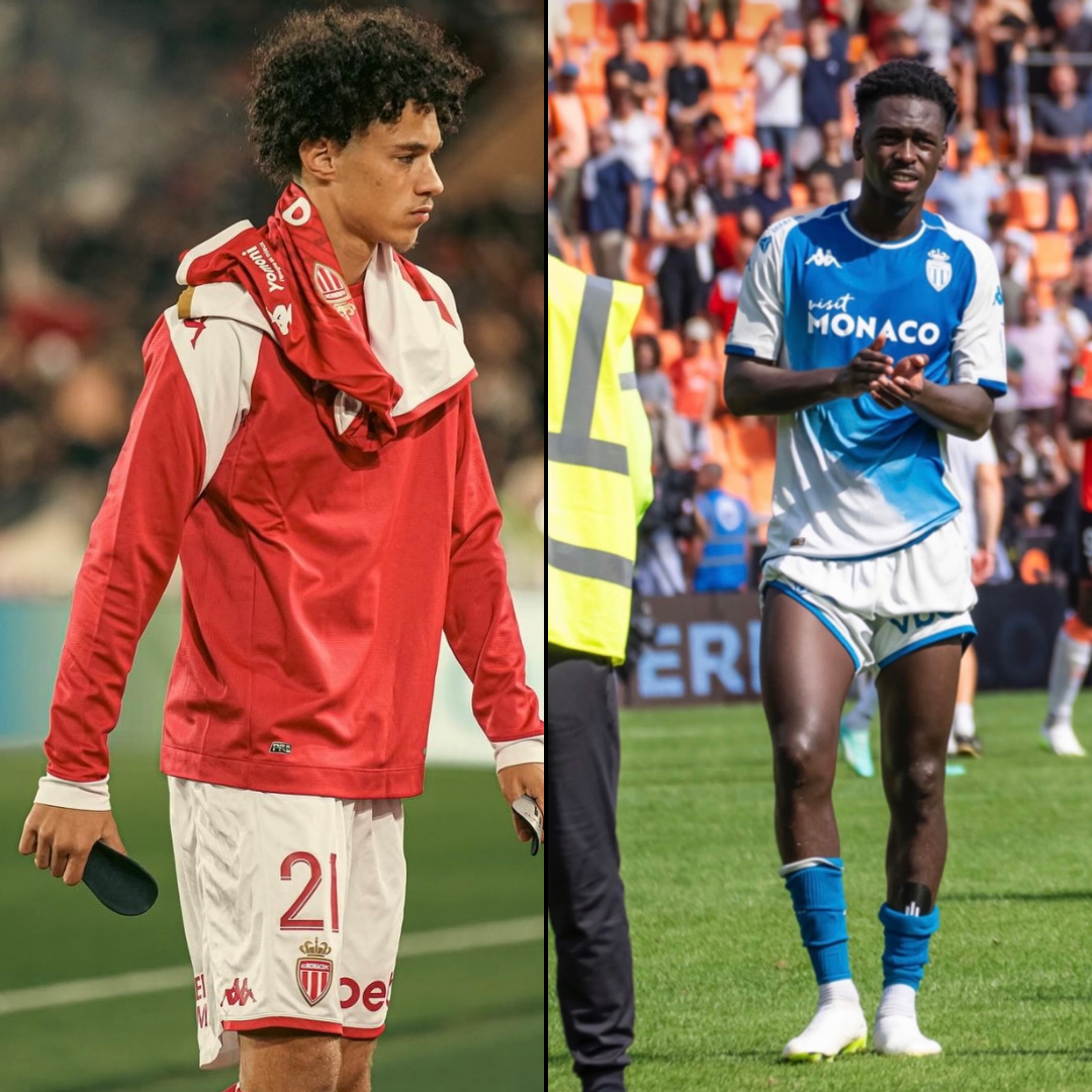 Maghnes Akliouche et Mamadou Coulibaly, joueurs de l'AS MONACO et de l'Equipe de France portant les protèges tibias carbone GLI TECH 