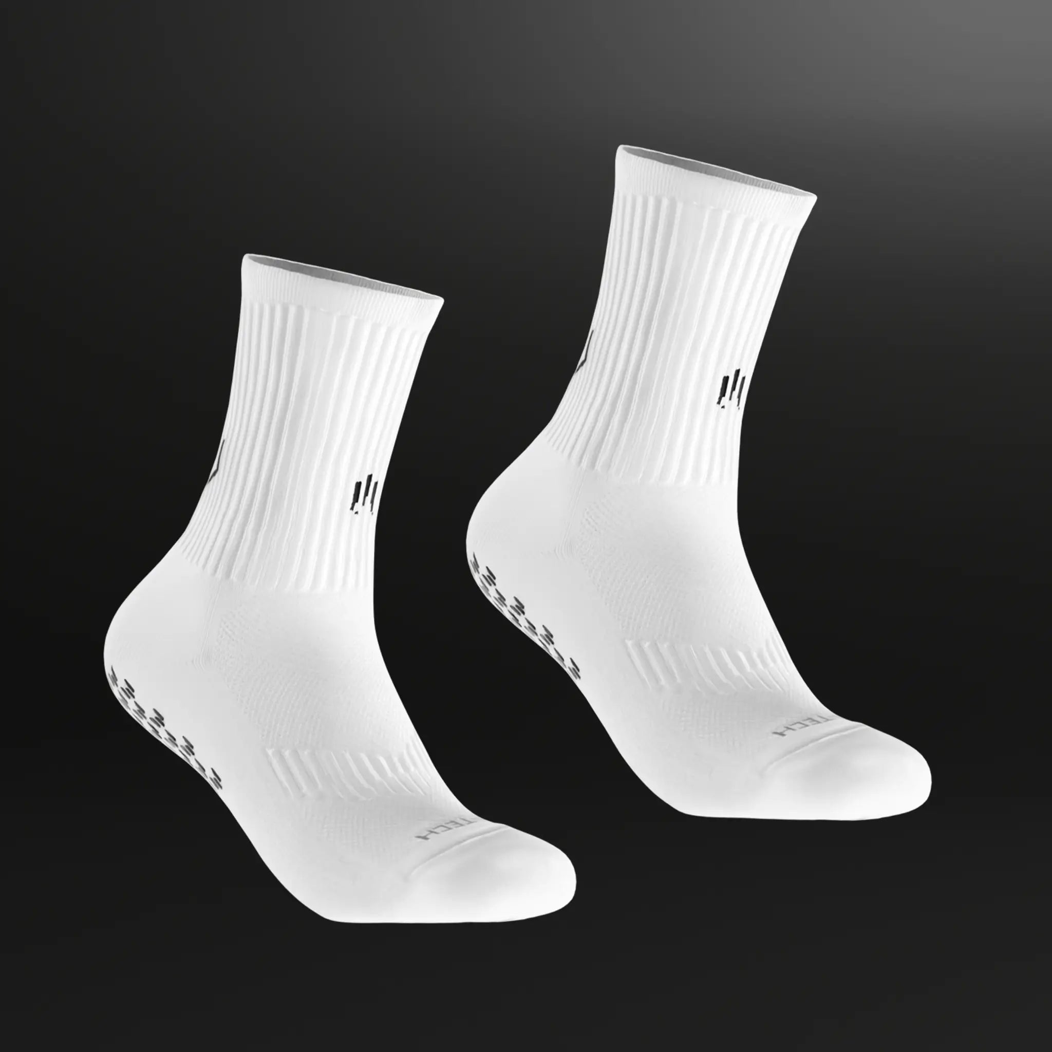 Paire de chaussettes antidérapantes Tech Socks III blanches