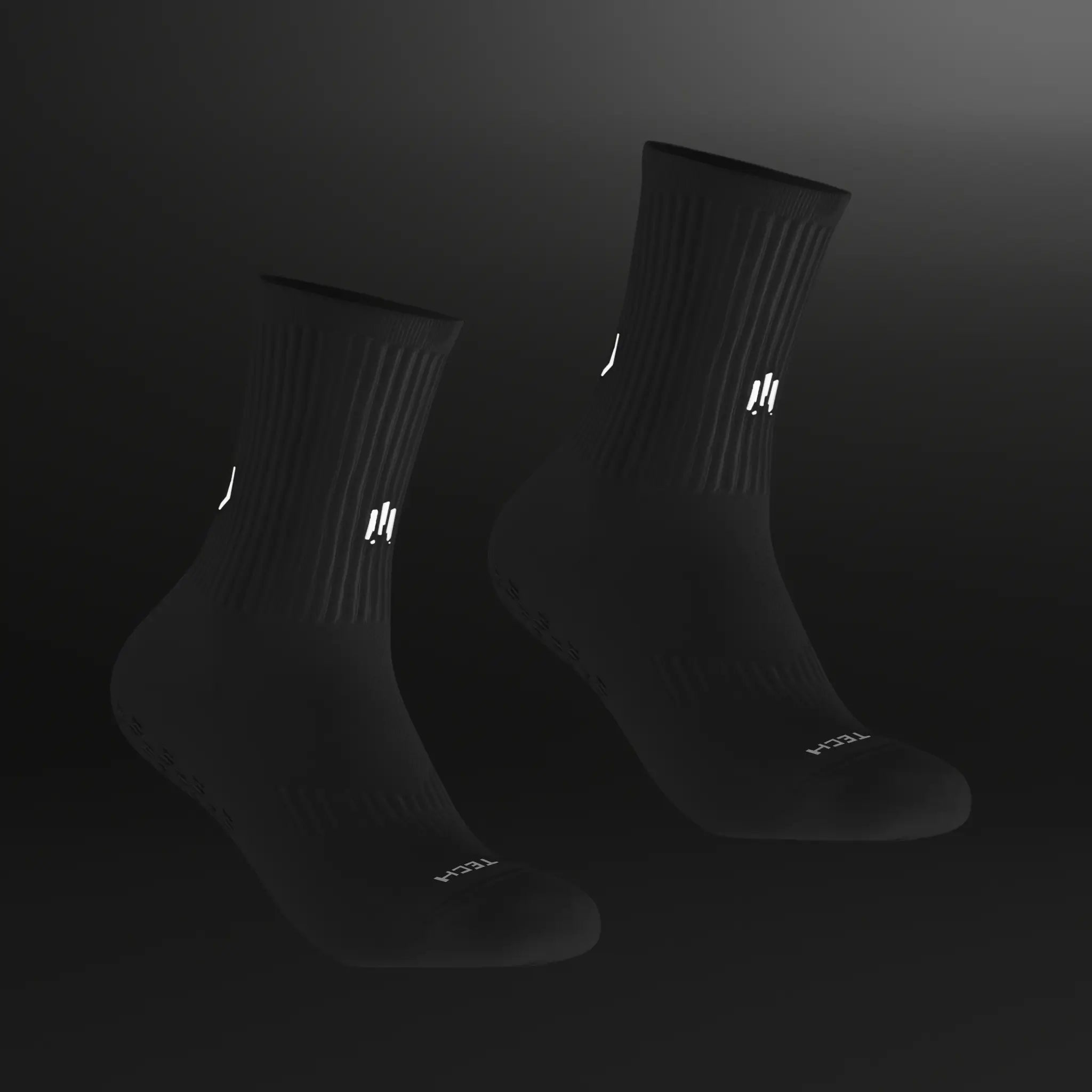 Paire de chaussettes antidérapantes Tech Socks III noires